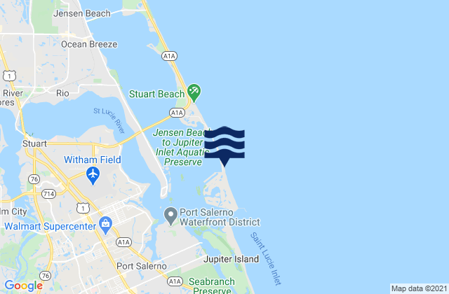 Mapa da tábua de marés em Bathtub Beach, United States