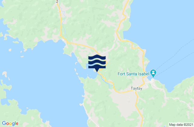 Mapa da tábua de marés em Bato, Philippines