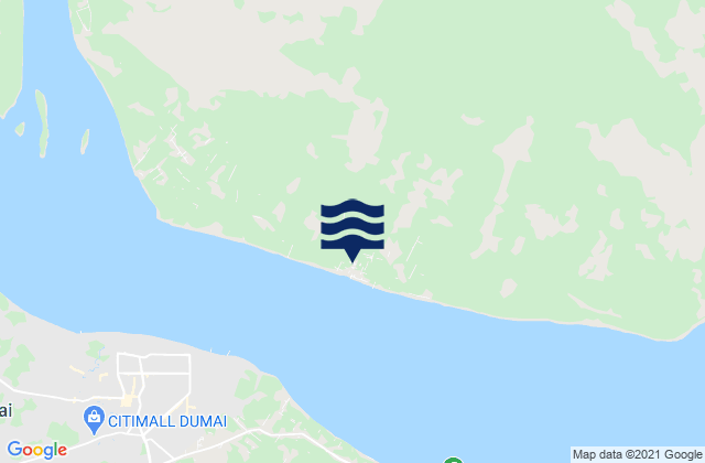 Mapa da tábua de marés em Batu Panjang, Indonesia