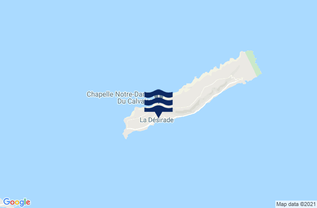 Mapa da tábua de marés em Beauséjour, Guadeloupe