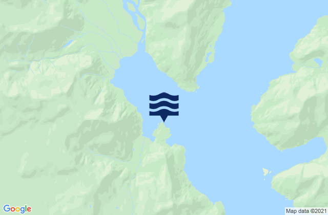 Mapa da tábua de marés em Beauty Bay (Nuka Bay), United States