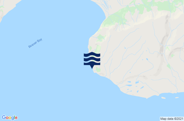 Mapa da tábua de marés em Beaver Bay, United States