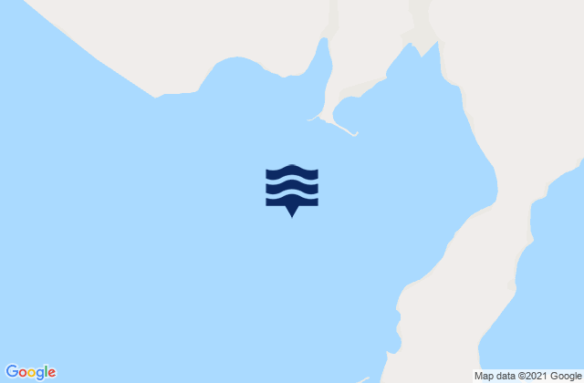 Mapa da tábua de marés em Becher Bay, Canada