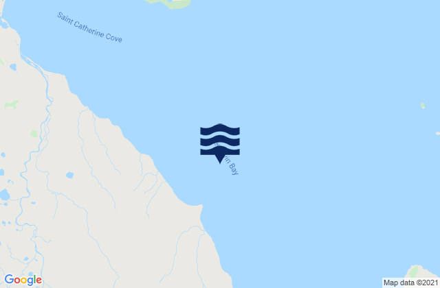 Mapa da tábua de marés em Bechevin Bay, United States