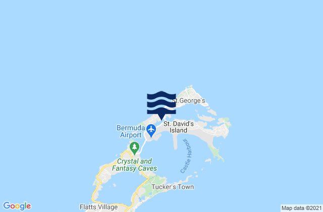 Mapa da tábua de marés em Bermuda Biological Station, United States