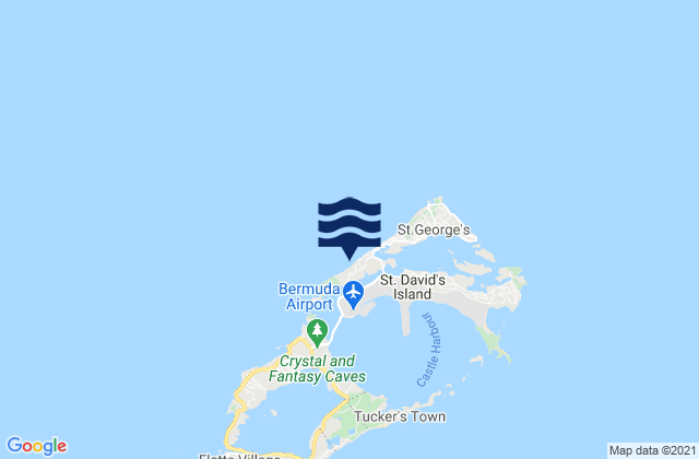 Mapa da tábua de marés em Bermuda Esso Pier, United States