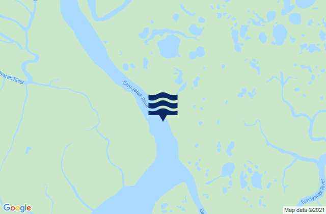 Mapa da tábua de marés em Bethel Kuskokwim River, United States