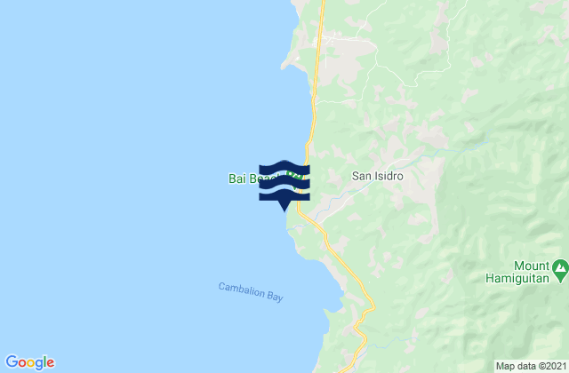 Mapa da tábua de marés em Bitaogan, Philippines