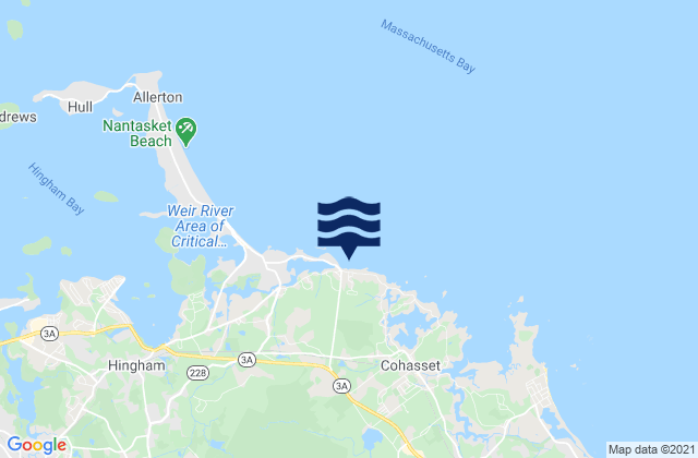 Mapa da tábua de marés em Black Rock Beach, United States