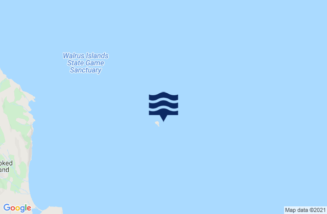 Mapa da tábua de marés em Black Rock Walrus Islands, United States