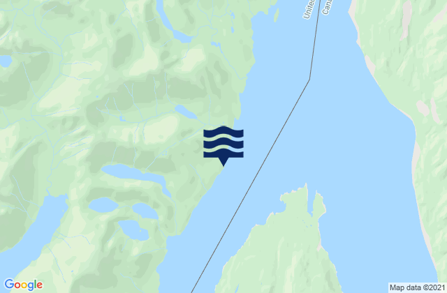 Mapa da tábua de marés em Blaine Point, United States