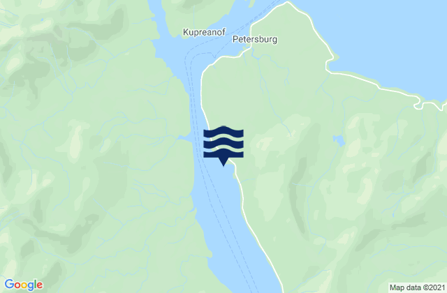 Mapa da tábua de marés em Blunt Point, United States
