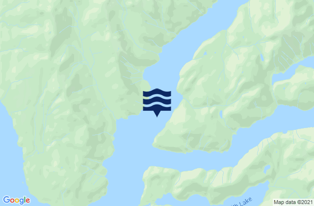Mapa da tábua de marés em Boca De Quadra, United States