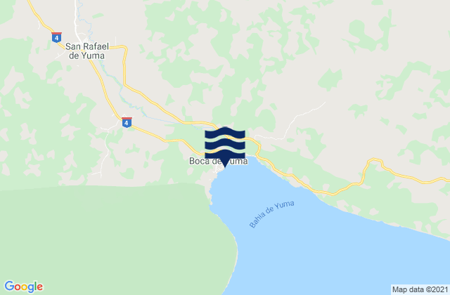 Mapa da tábua de marés em Boca de Yuma, Dominican Republic