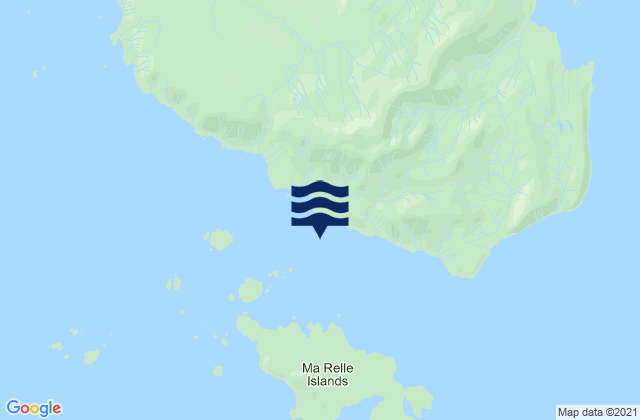 Mapa da tábua de marés em Bocas De Finas, United States