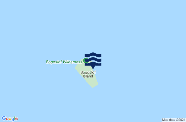 Mapa da tábua de marés em Bogoslof Island, United States