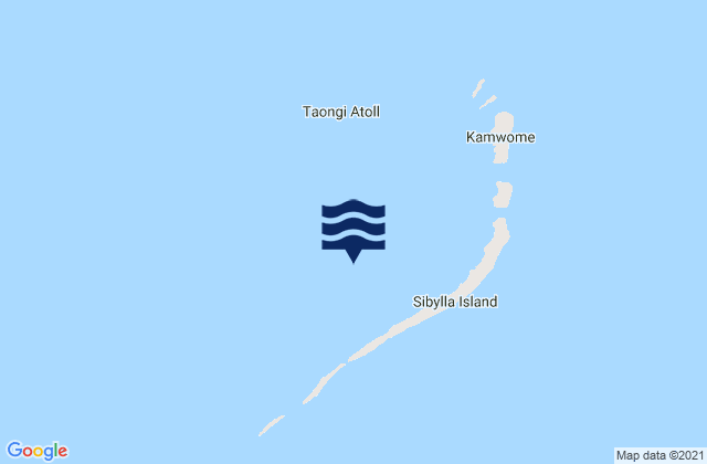 Mapa da tábua de marés em Bokak Atoll, Marshall Islands