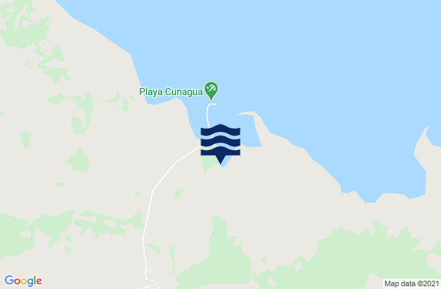Mapa da tábua de marés em Bolivia, Cuba
