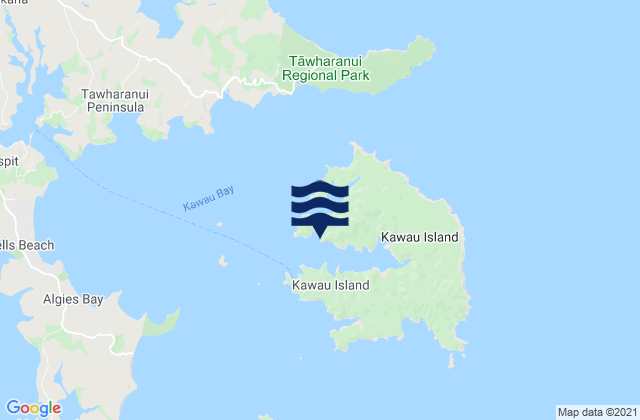 Mapa da tábua de marés em Bon Accord Harbour, New Zealand