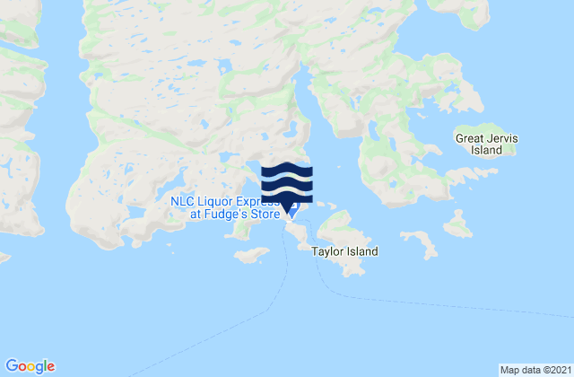 Mapa da tábua de marés em Bonne Bay Harbour, Canada