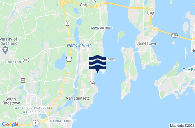 Mapa da tábua de marés em Bonnet Point, United States
