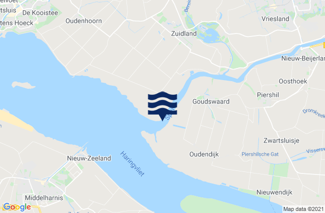 Mapa da tábua de marés em Botlek, Netherlands
