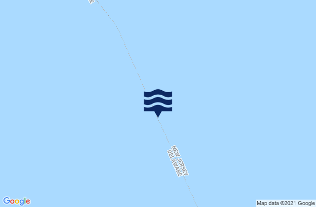Mapa da tábua de marés em Brandywine Ra. (off Brandywine Shoal N), United States