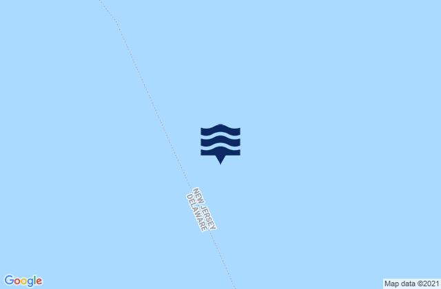 Mapa da tábua de marés em Brandywine Shoal Light Bay, United States
