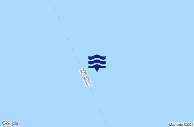 Mapa da tábua de marés em Brandywine Shoal Light, United States