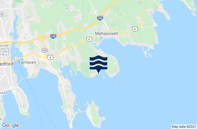 Mapa da tábua de marés em Brant Beach, United States