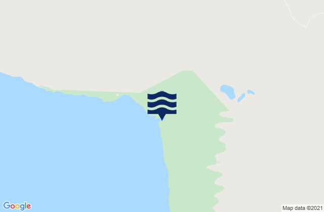Mapa da tábua de marés em Broome, Australia