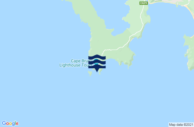 Mapa da tábua de marés em Bruny Island - Lighthouse Bay, Australia