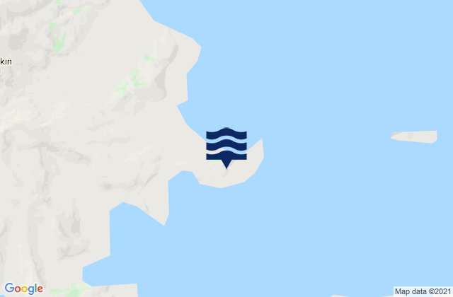 Mapa da tábua de marés em Bugle Point Great Sitkin Island, United States
