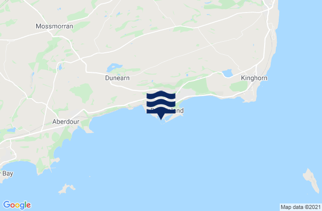 Mapa da tábua de marés em Burntisland, United Kingdom