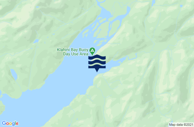 Mapa da tábua de marés em Burrough Bay, United States
