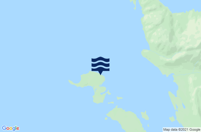 Mapa da tábua de marés em Busby Island, United States