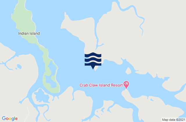 Mapa da tábua de marés em Bynoe Harbour, Australia