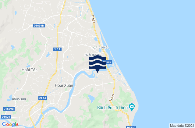 Mapa da tábua de marés em Bồng Sơn, Vietnam