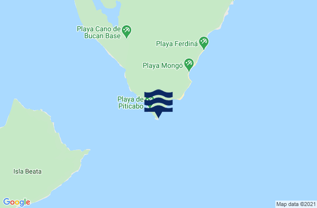 Mapa da tábua de marés em Cabo Beata, Dominican Republic
