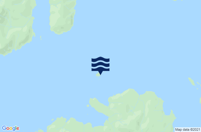 Mapa da tábua de marés em Cabras Islands, United States