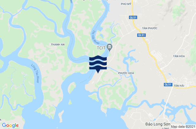 Mapa da tábua de marés em Cai Mep International Terminal, Vietnam