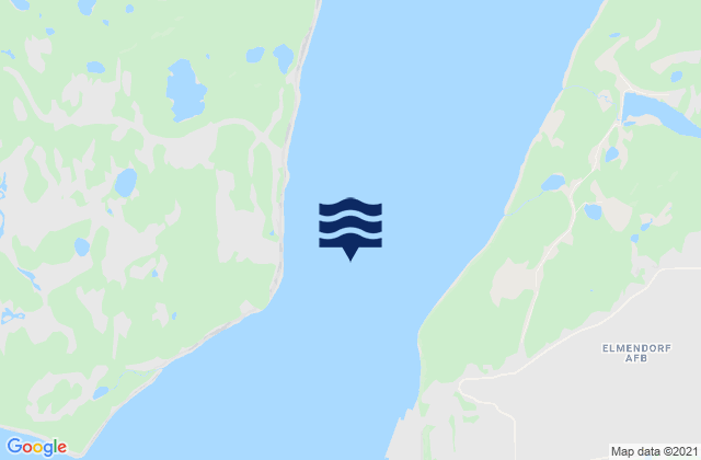 Mapa da tábua de marés em Cairn Point, United States