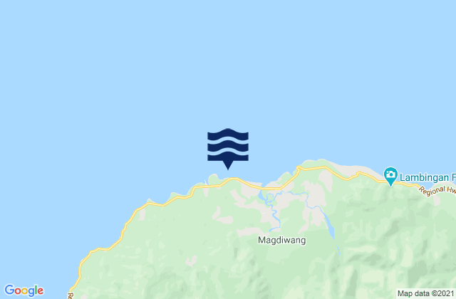Mapa da tábua de marés em Cangouac Point (Sibuyan Island), Philippines