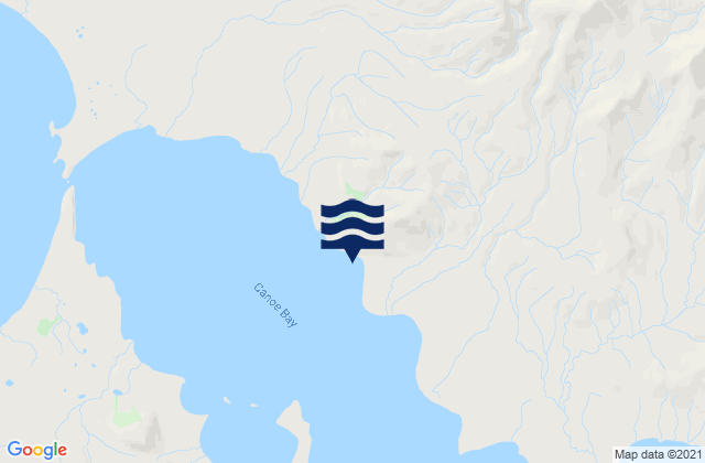 Mapa da tábua de marés em Canoe Bay (Pavlof Bay), United States
