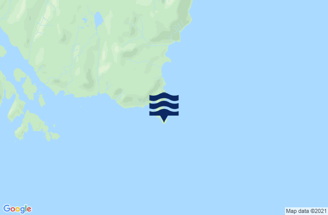 Mapa da tábua de marés em Cape Chacon, United States