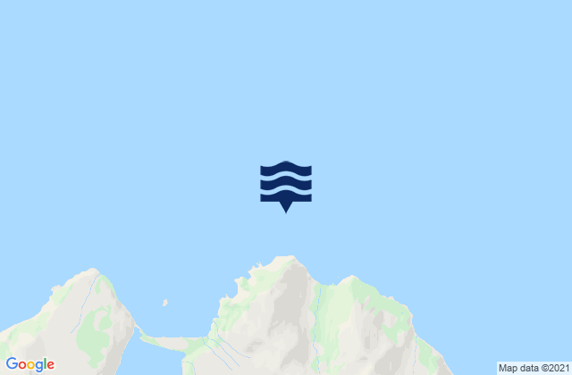 Mapa da tábua de marés em Cape Cheerful, United States