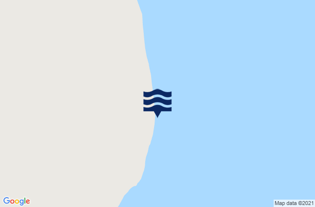 Mapa da tábua de marés em Cape Christian, Canada