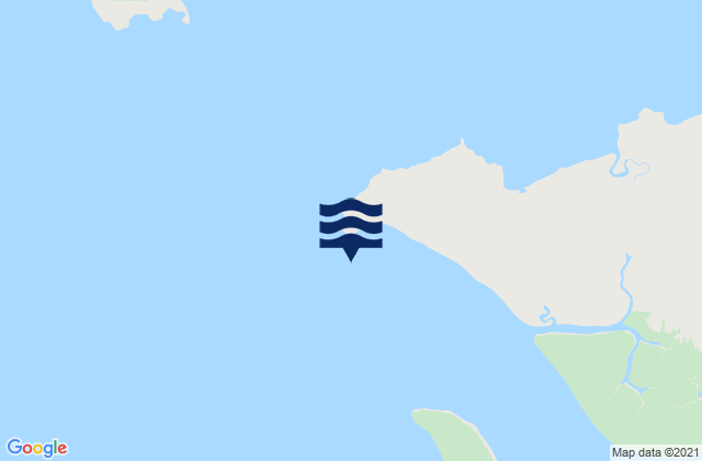 Mapa da tábua de marés em Cape Domett, Australia
