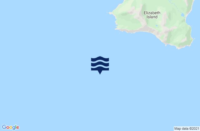Mapa da tábua de marés em Cape Elizabeth, United States