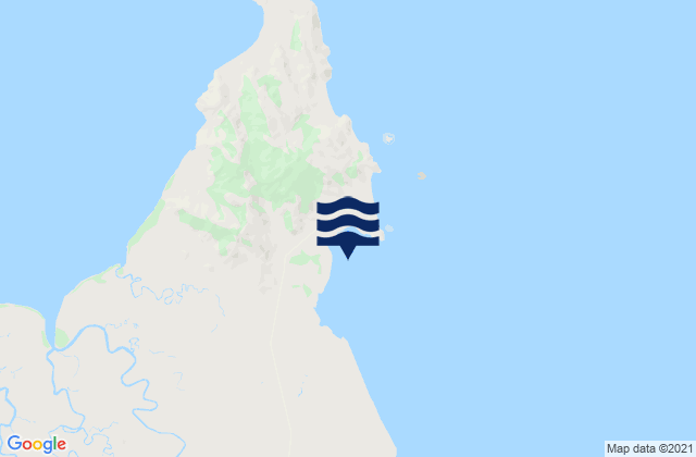 Mapa da tábua de marés em Cape Ferguson, Australia